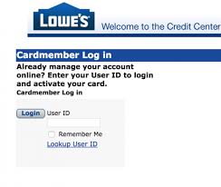 www.lowes.com Credit Card Login and Sign Up