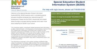 SESIS Login – NYC Department of Education Website