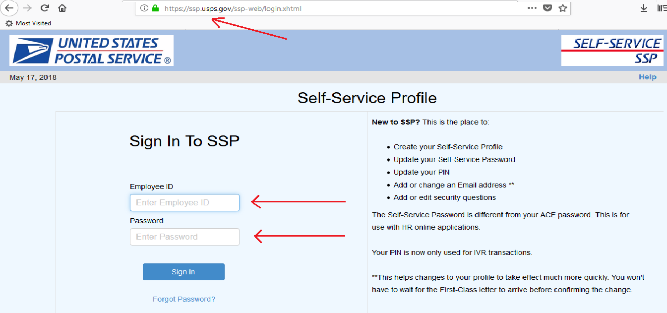 WWW.LITEBLUE.USPS.GOV The Online Acces For USPS Employees