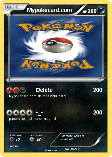 Personalized Pokemon Card Maker