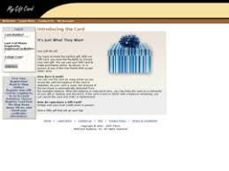 My Gift Card Account Management