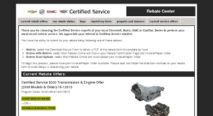 Certified Vehicle Rebate Service